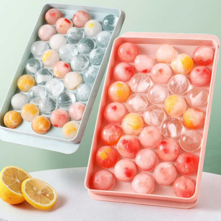 3D Round Ice Cube Tray with Li - Coaster Mold Round recension och pris