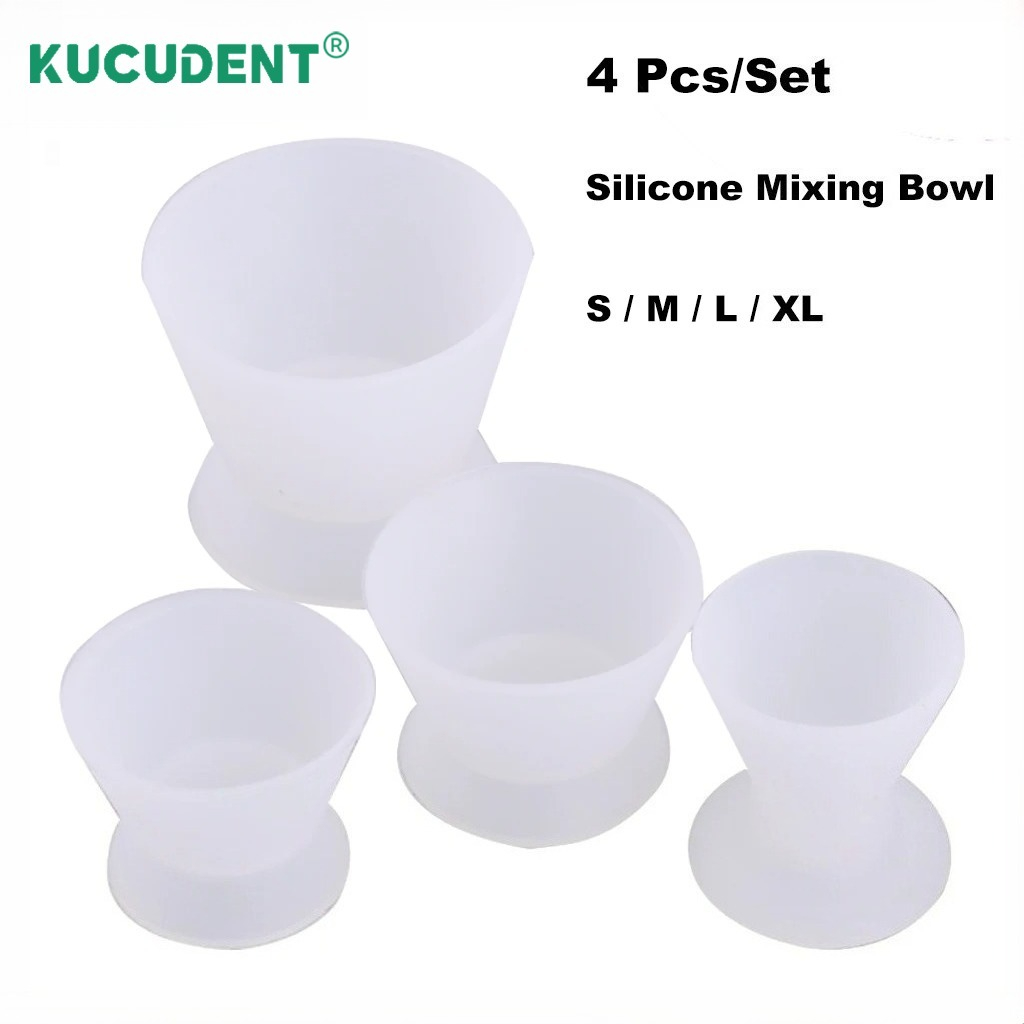 4Pcs/Set Dental Silicone Cup F - Mixing Cup Silicone recension och pris