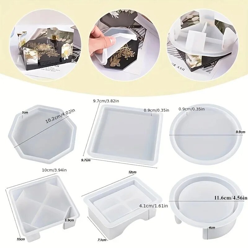 Coaster Resin Molds Set Includ - Mixing Cup Silicone recension och pris