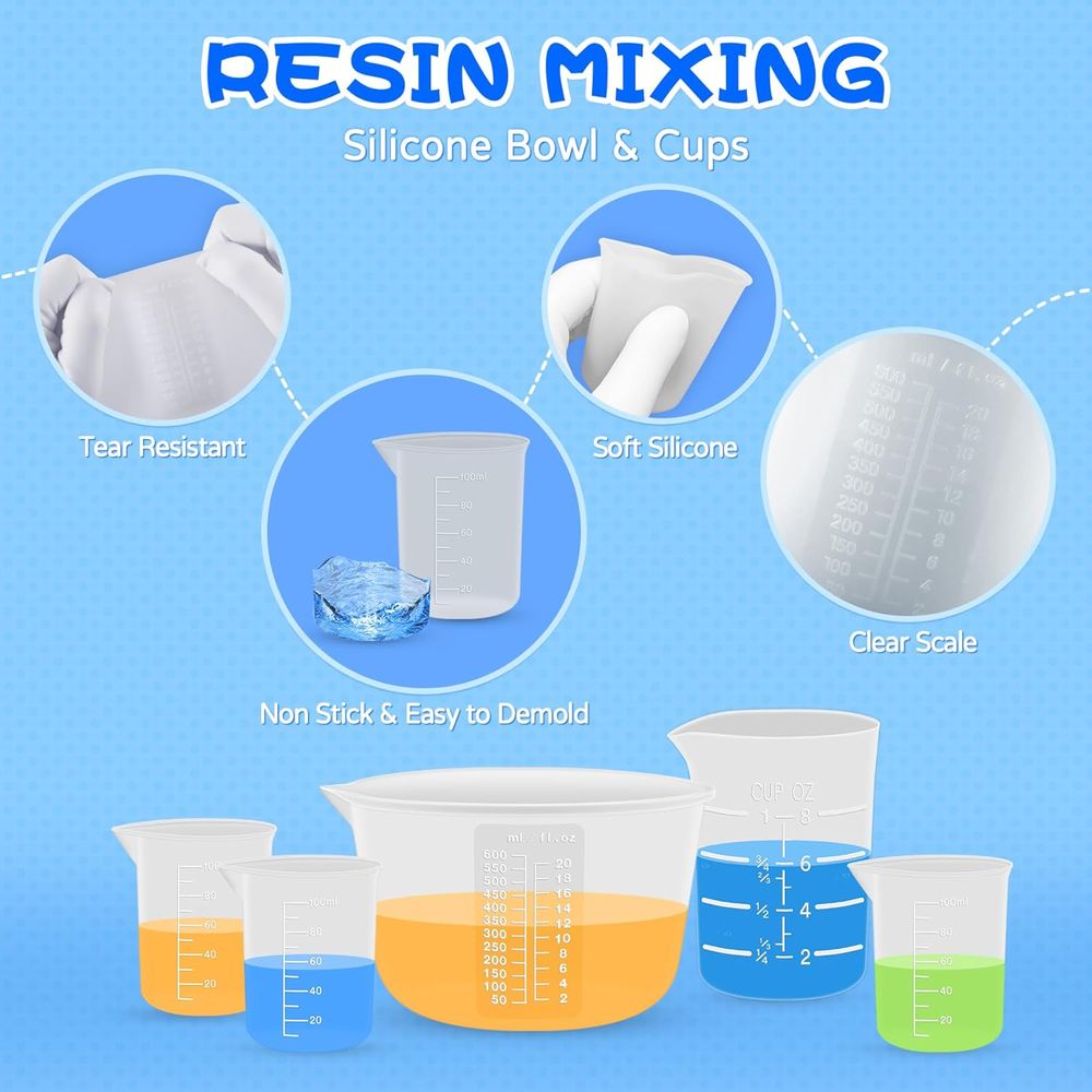 Silicone Resin Mixing Measurin - Mixing Cup Silicone recension och pris