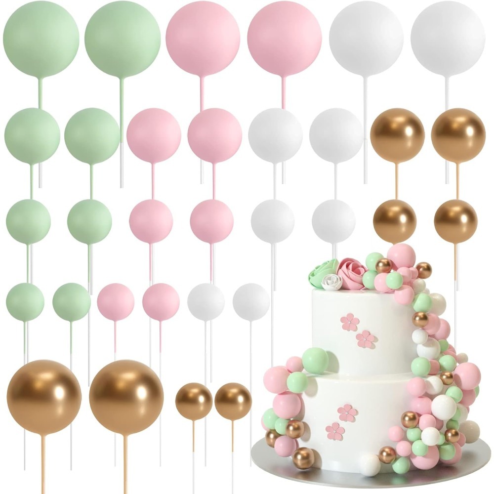 20Pcs Happy Birthday Cake Gold - Gold Foil Flakes recension och pris